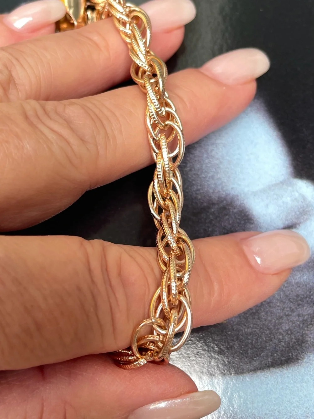 Gold plated chain bracelet women’s and men’s